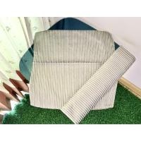 ราคา ปลอกหมอนอิง หรือปลอกคลุมเบาะรองนั่ง (ใบใหญ่) ผ้าทอลายสีเทาลายทาง (สภาพใหม่) มือสองสภาพดี สินค้าญี่ปุ่น-เกาหลีแท้ (9896516945)