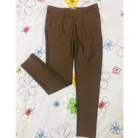 ราคา (ส่งฟรีแบบลงทะเบียน) กางเกงทำงานผ้าฮานาโกะ สำหรับสาวอวบ ผ้าเนื้อดี ทรงสวย (1988634638)