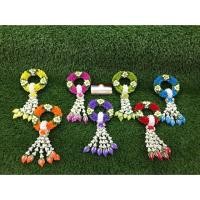 ราคา พวงมาลัยกลม 2 นิ้ว งานประดิษฐ์จากดินปั้น ราคาต่อพวง (4109604626)