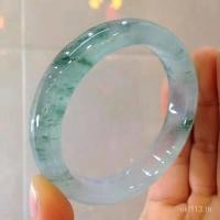 ราคา กำไลหยก หยกเจไดต์ กำไลหยกน้ำใส หลุมเก่า เมียนมาร์ หินดิบ ดอกไม้ลอยน้ำ หยกเจไดต์ธรรมชาติ กำไลดอกไม้ลอยน้ำสีน้ำเงิน GCQY (49352194933)