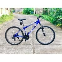 ราคา จักรยานทัวส์ริ่ง เก่าญี่ปุ่น ยี่ห้อ Merida แท้ สีน้ำเงินสวยๆ เฟรมอะลู มีโช้คหน้า หายากๆ (7333896112)