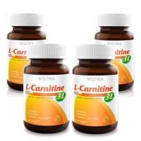 ราคา VISTRA L-Carnitine Plus 3L ลดน้ำหนัก เร่งระบบเผาผลาญไขมัน (30 เม็ด) x 4 ขวด (181035214)