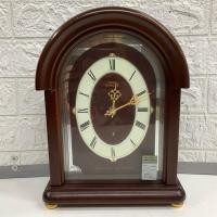 ราคา [นาฬิกามือสองญี่ปุ่น] #T70 นาฬิกาตั้งโต๊ะ SEIKO จอกระจก บอดี้ไม้ นาฬิกา clock (24736175585)