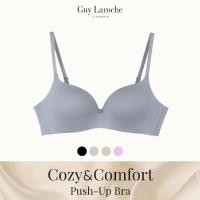 ราคา Guy Laroche Lingerie กีลาโรช เสื้อใน บราไร้โครง เต้าเรียบ เสริมฟองน้ำ Cozy&Comfort Push-Up Bra GB7N18 (25660542149)