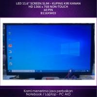 ราคา LED LCD 11.6 B116XW03 ซ้ายขวาหู HD 1366x768 Slim 40pin p40 Non-Touch 2nd (47250685262)