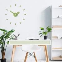 ราคา นาฬิกา On-Time V1M สีเขียวอะโวคาโด ติดตั้ง 48-60 เซน Wall Clock DIY นาฬิกาแขวนผนัง ติดผนังไม่เจาะผนัง เข็มนาฬิกาใหญ่ (28337384523)
