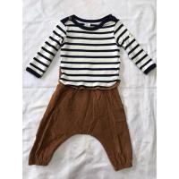 ราคา ชุดเซ็ต2ชิ้นH&Mเด็กชาย4-6Mมือสองสภาพดีมาก (3853221710)