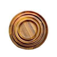 ราคา จานไม้กลม (จานกลึง) ผลิตจากไม้ฉำฉา (5317659489)