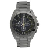 ราคา Seiko Solar Automatic Watch with Chronograph Black Dial Black Bracelet Silver Plated Steel SSC217P1 (1557900845)