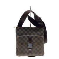 ราคา LOUIS VUITTON shoulder bag Pochette Melville_Damier Ebene PVC Brown Direct from Japan Secondhand (41477690808)
