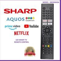 ราคา ใหม่ GB396WJSA สําหรับ Sharp LCD TV Remote 2T-C50DF1I 2T-C42DF1I 2TC32DF1I GB396WJSA Sharp Aquos Netflix Youtube สมาร์ททีวีระยะไกล (40563790231)