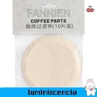 ราคา LUMINESCENCIA 10 ชิ้นผ้าเปลี่ยนกรอง, Beige Filtered Coffee Balance Syphon เครื่องชงกาแฟ, Hario Syphon Cotton หม้อสูญญากาศกรอง Home (45505043556)