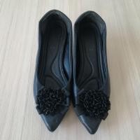 ราคา รองเท้าหุ้ม​ส้นผู้​หญิง​สีดำ​ Tripper ของแท้​ size​ 37​(37-38) ส้นสูง4ซม.หนังนิ่ม​ มือสองสภาพใช้งาน​ สภาพประมาณ70-75% (47703651848)