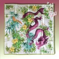 ราคา ผ้าพันคอ ผ้าคลุมไหล่ ผ้าไหม Jim Thompson Thai Silk Scarf ขนาด 33 x 33 inches (20373809554)