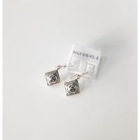 ราคา ตุ้มหูนะโมเงินแท้925 เครื่องประดับเงินแท้ ตุ้มหูเงิน (24108731827)