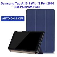 ราคา Smart Casing Samsung Galaxy Tab A A6 10.1 2016 SM-P580 P585 With S Pen tablet Stand cover case (41612767989)