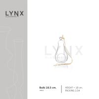 ราคา LYNX - Bulb 18.5 cm. - แจกันแขวน Terrarium แฮนด์เมด ทรงหลอดไฟ เนื้อแก้วใส สำหรับตกแต่งบ้าน & จัดสวนขวด (43752744748)
