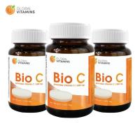 ราคา [แพ็ค 3 ขวด] Bio C Vitamin C 1000 mg. ไบโอซี วิตามินซี 1000 มก. โกลบอลวิตามิน Global Vitamins วิตามินซี1000 VitC1000 (25262148929)