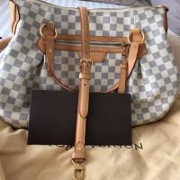 ราคา 100% แท้ LV Evora MM Damier Azur (1906809431)