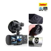 ราคา กล้องติดรถยนต์ 2 กล้อง R300 มีระบบ GPS Tracker HD 1280x480P(R300 GPS Tracker Car Camera HD 1280x480P) (3865174476)