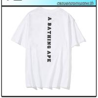 ราคา Aape เสื้อยืดแขนสั้นโลโก้ข้อความแนวตั้ง Bape (46454300465)