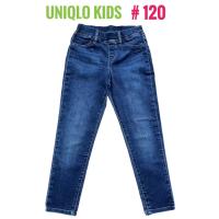 ราคา สินค้ามือสอง แบรนด์แท้ กางเกงยีนส์เด็ก ทรงสกินนี่ ยูนิโคล่ Denim Jeans Uniqlo Kid Jeans Size 120 เด็กสูง 115-125 Cm (25642911516)