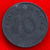 ราคา เหรียญเยอรมันสมัยนาซี Germany 10 reichspfennig ปี 1941J เหรียญ​ต่างประเทศ (22253809098)
