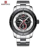 ราคา naviforce watch แท้ นาฬิกาข้อมือผู้ชาย รุ่น NF9145 S/W สายแสตนเลสสีเงิน ตัวเรือนสีเงินดำ รับประกัน1ปี มีเก็บเงินปลายทาง (2281529187)