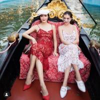 ราคา เดรสสายเดี่ยวลูกไม้ ผ้าลูกไม้ฉลุ เดรสสายเดี่ยวสีแดง (5129209968)