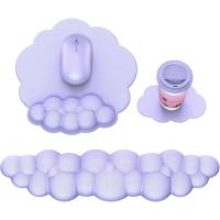 ราคา แผ่นรองเมาส์คลาวด์พร้อมที่วางข้อมือที่วางข้อมือคีย์บอร์ดคลาวด์แผ่นรองข้อมือแผ่นรองเมาส์รองข้อมือเมาส์แป้นพิมพ์ตามหลักสรีรศาสตร์ (สีม่วง) (46653833240)