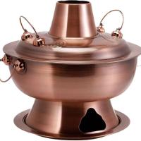 ราคา หม้อไฟถ่านปักกิ่งแบบเก่าเนื้อแกะในครัวเรือนหม้อทองแดงโบราณหม้อไฟสแตนเลสหม้อไฟหนาพิเศษหม้อไฟขนาดใหญ่ (28069485520)