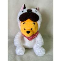 ราคา มือสอง Rare ตุ๊กตาหมีพูห์ชุดน้องหมา มีผ้าพันคอลายสก๊อตแดง ขนาด 6 นิ้ว (42207826306)