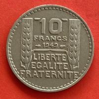 ราคา เหรียญประเทศฝรั่งเศส​​ France 10 francs ปี 1949 เหรียญต่างประเทศ (21532630032)
