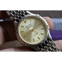 ราคา นาฬิกา Vintage มือสองญี่ปุ่น ROMARNI VALENTINO QUARTZ ผู้หญิง ทรงกลม กรอบทอง หน้าทอง 33มม (27765053808)