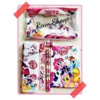 ราคา Study Study ชุดเครื่องเขียน ชุดอุปกรณ์การเรียนสําหรับเด็ก กล่องดินสอ ตัวละคร my little Pony Pony Pony Pony (44455728892)