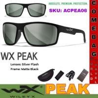 ราคา แว่นตา WileyX ของแท้ รุ่น PEAK แว่นตาเซฟตี้กันสะเก็ด กรอบเต็ม เลนส์สีเทาดำเคลือบปรอท ใส่เลนส์กีฬาหรือกิจกรรมกลางแจ้ง (11701888021)