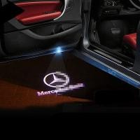 ราคา LED ประตูไฟรถยนต์แสงเลเซอร์เงาโลโก้ สำหรับ Mercedes-Benz โปรเจคเตอร์ เช็ต2ชิ้น / ติดตั้งง่าย / จัดส่งด่วน /Courtesy door (6859092344)