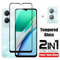 ราคา Vivo Y18 2024 Y28S Y18S 4G 5G ป้องกันหน้าจอ 2in1 คลุมทั้งหมดกระจกนิรภัยสําหรับ VivoY18 Y 18 VivoY18S VivoY28S ฟิล์มเลนส์กล้องโทรศัพท์กระจกป้องกัน (25778713620)