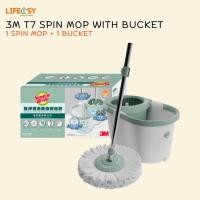 ราคา 3M Scotch Brite Spin Mop ความจุ 7 ลิตรถังทนทาน 360 องศา 2 ใน 1 Eco Spin Mop House Warming (49554726657)