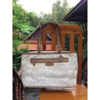 ราคา กระเป๋า Coach แท้ มือสอง สีครีม 14นิ้ว (1697175953)