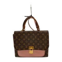 ราคา LOUIS VUITTON Handbag Marignan_Monogram Canvas_BRW_Rose Poodle PVC Brown Patterned all over Direct from Japan Secondhand (49654031149)