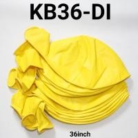 ราคา KB36-DI ลูกโป่งยาง 36 นิ้ว 90 ซม. จัมโบ้แมทหนาเหลืองยูนิต (Round Doff Latex Balloon) ลูกโป่งมะละกอ (40805793136)