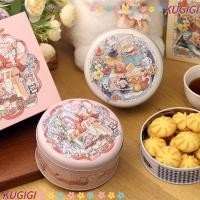 ราคา คูจิ กล่องเก็บขนม, กระป๋องเหล็กบรรจุภัณฑ์บิสกิตบรรเทากลม, กล่องบรรจุภัณฑ์ของขวัญจานดีบุกลายการ์ตูนความจุขนาดใหญ่บรรจุภัณฑ์อบ (42178258409)