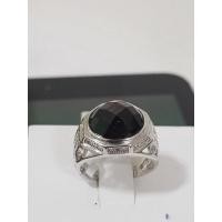 ราคา เงินสเตอร์ลิงฝังป่าตาไพลินและแหวนผู้ชายบุษราคัมสีขาว (27962516547)