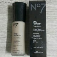 ราคา รองพื้น no7 รุ่น stay perfect สี honey (737153610)