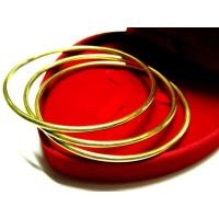 ราคา TANITTgems กำไลข้อมือเนื้อทองเหลืองแท้แบบเกลี้ยงขัดเงาขนาดหนึ่งบาท2.5มม.สามวง (5079497410)