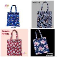 ราคา ❤️กระเป๋าผ้า ถุงผ้า ผ้าแคนวาส Canvas collection Life style มีหลายลาย so cute ผ้าเนื้อหนา สะพายข้าง มีซับในช่องซิปครบ (19318008478)