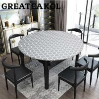 ราคา GREATESKOL ผ้าคลุมโต๊ะกันน้ํา,พร้อม Flannel Backing ลายไม้ผ้าปูโต๊ะ PVC หนาน้ํามันหลักฐานยืดหยุ่น 40-44 ในผ้าปูโต๊ะกลมขนาดเล็กงานแต่งงาน (42463489565)