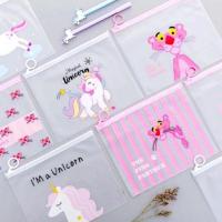 ราคา กระเป๋าเครื่องสําอางใส Unicorn Pink Panther Cactus ZipLock กระเป๋าตัวละครอเนกประสงค์ GP02 (49451316835)