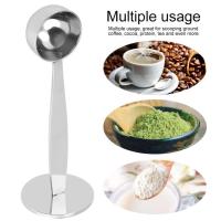 ราคา [AC034]ช้อนตักกาแฟ ที่กดกาแฟ 2in1 ด้ามช้อนกดกาแฟได้ ฐานตั้งได้ Coffee Spoon (23652629818)